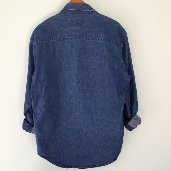 Harley Davidson Denim Button Down Shirt - Picture 4 of 6